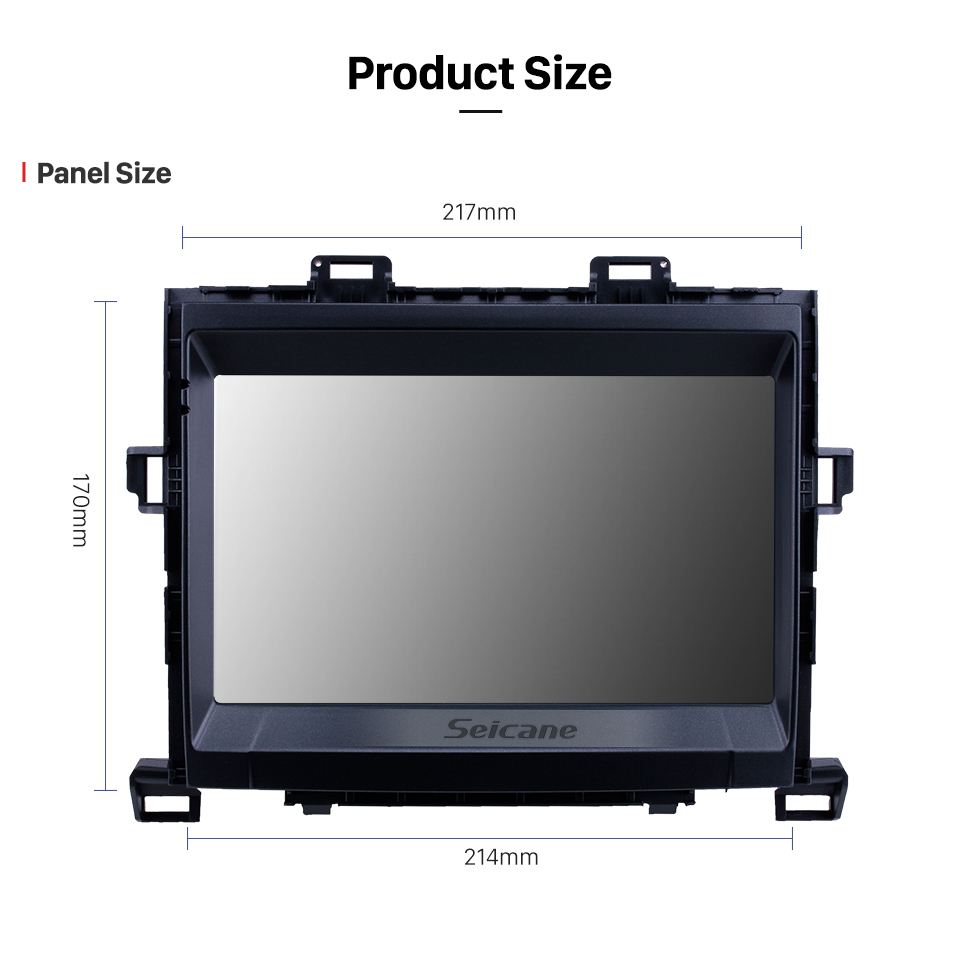 Seicane 8 pouces 2009-2014 Toyota ALPHARD / Vellfire ANH20 Android 10.0 Système de navigation GPS Radio avec écran tactile capacitif WiFi 3G TPMS DVR OBD II Caméra arrière AUX Commande au volant USB Bluetooth HD 1080P Vidéo