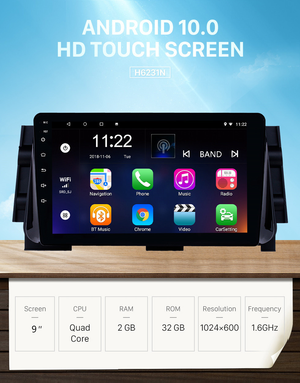 Seicane Android 10.0 9 inch HD Touchscreen GPS Navigation Radio for 2017 Nissan Micra with Bluetooth USB WIFI AUX support Backup camera Carplay SWC OBD Seicane Android 10.0 9 inch HD Touchscreen GPS Navigation Radio for 2017 Nissan Micra with Bluetooth USB WIFI AUX support Backup camera Carplay SWC OBD