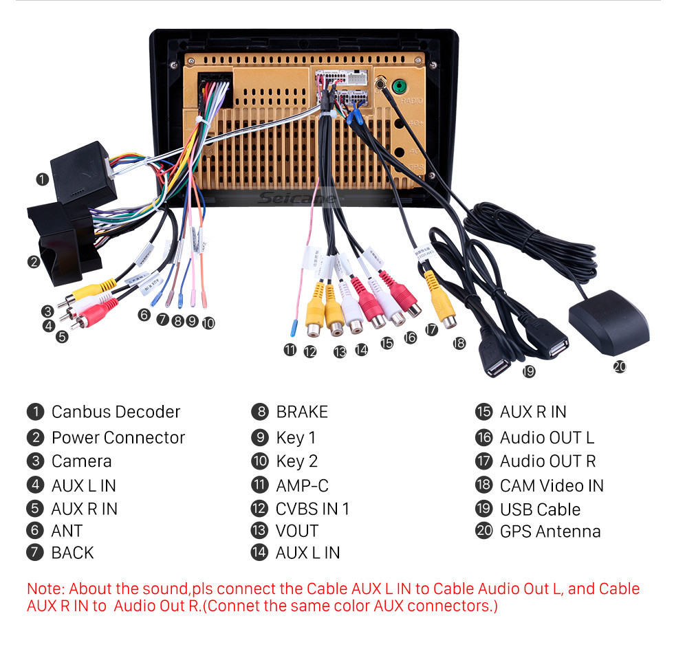 Seicane OEM 9 pulgadas Android 13.0 Radio para 2001-2008 Peugeot 307 Bluetooth HD Pantalla táctil Navegación GPS Soporte USB AUX Carplay DVR OBD Cámara de visión trasera