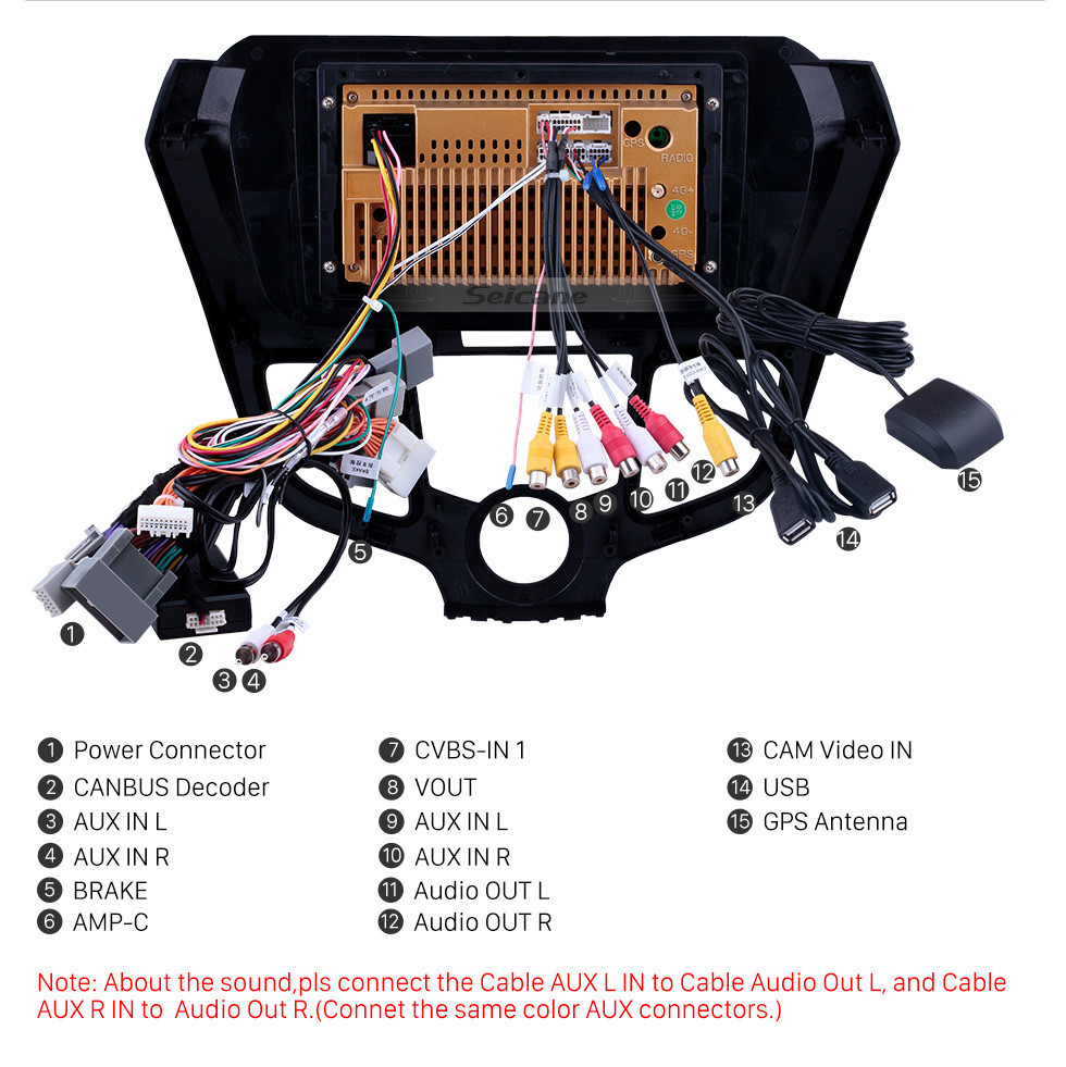 Seicane Radio de navegación GPS con pantalla táctil HD de Android 10.0 9 pulgadas para Honda Odyssey 2004-2008 con soporte AUX Bluetooth Carplay SWC DAB +