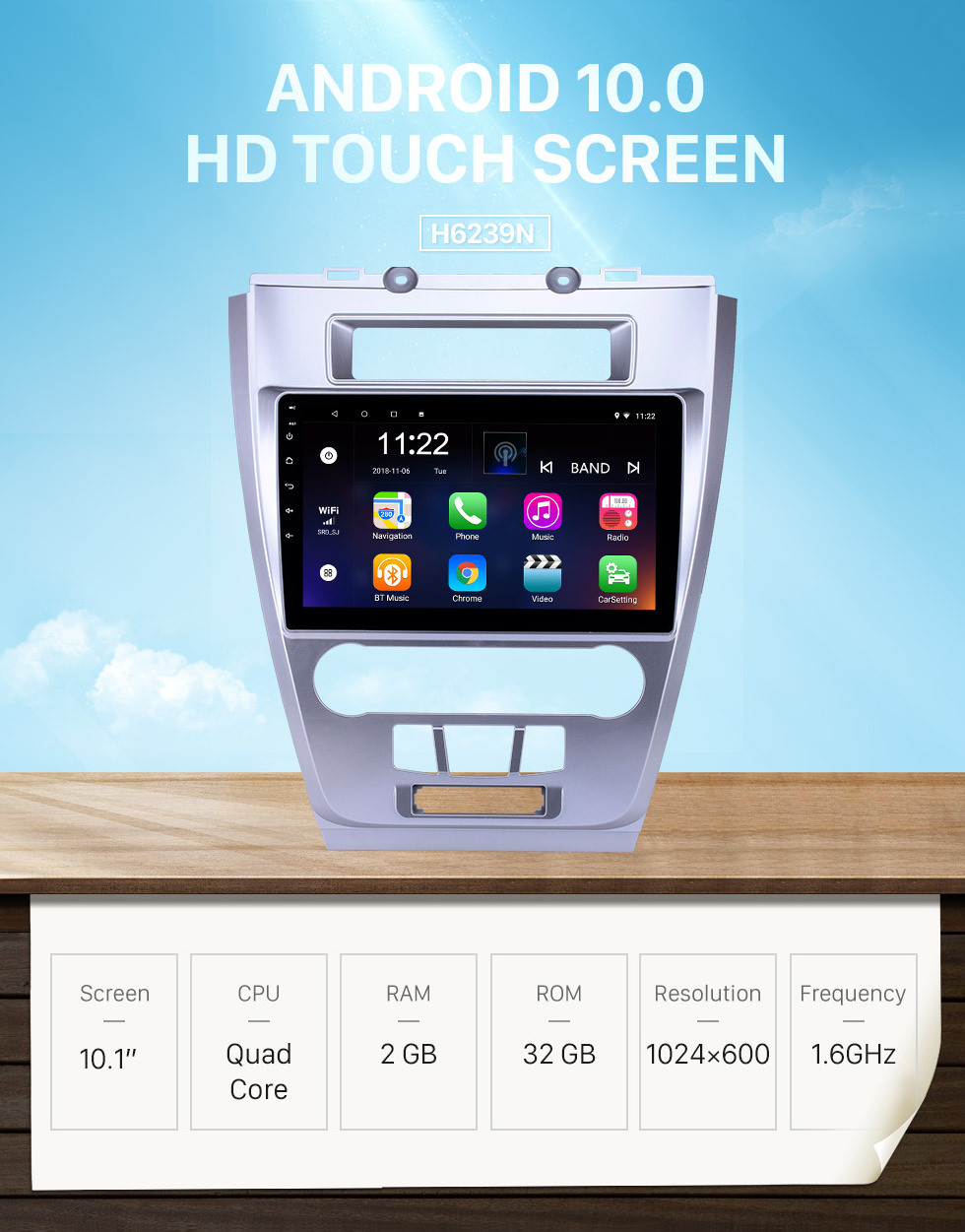 Seicane 10,1-дюймовый сенсорный экран Android 10.0 HD с GPS-навигатором для 2009 2010 2011 2012 Ford Mondeo / Fusion с поддержкой Bluetooth WIFI AUX Carplay Mirror Link Seicane 10,1-дюймовый сенсорный экран Android 10.0 HD с GPS-навигатором для 2009 2010 2011 2012 Ford Mondeo / Fusion с поддержкой Bluetooth WIFI AUX Carplay Mirror Link