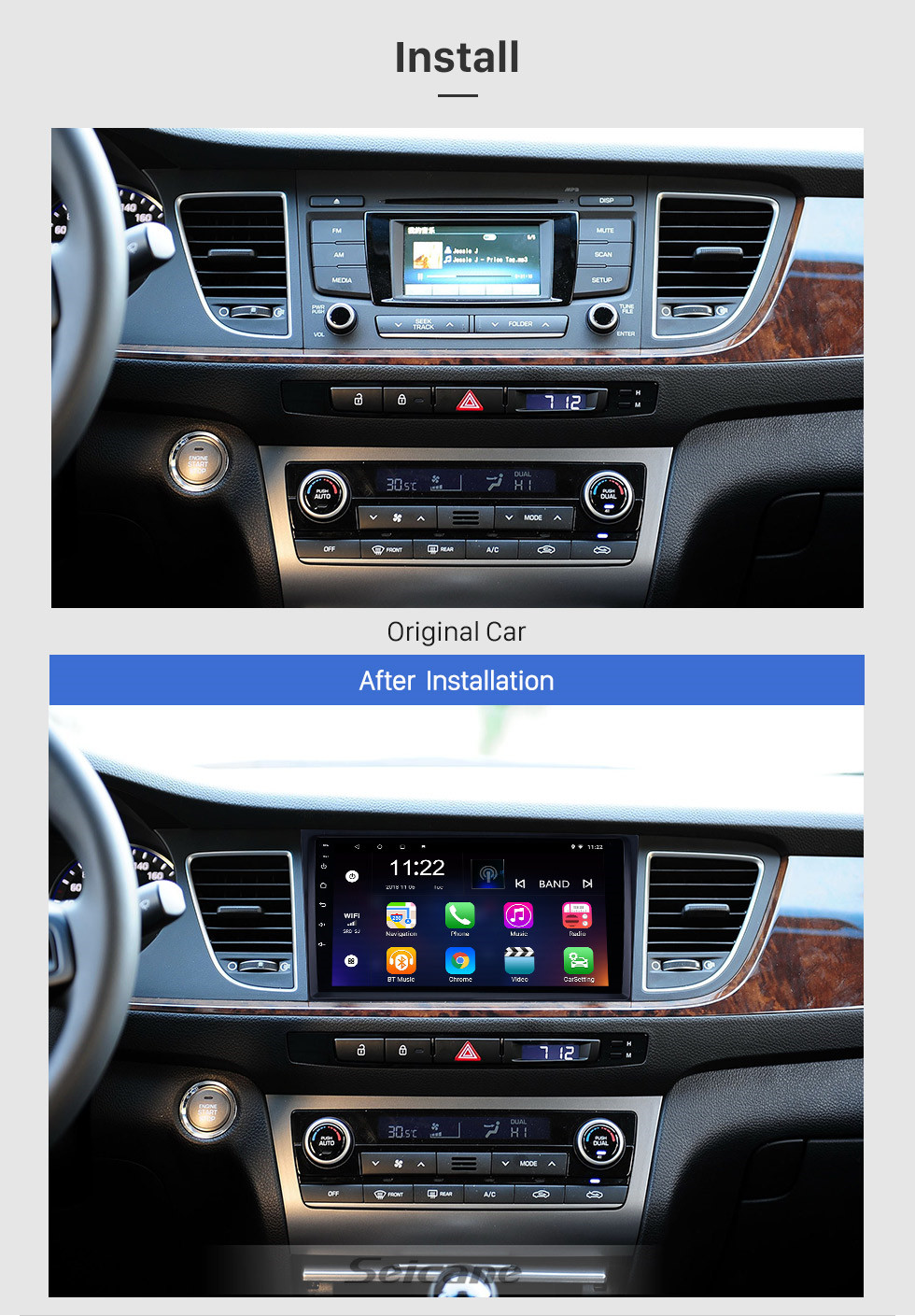 Seicane 9 inch Android 10.0 HD Touchscreen GPS Navigation Radio for 2013-2016 Hyundai Mistra with Bluetooth AUX support DVR Carplay TPMS Backup camera Seicane 9 inch Android 10.0 HD Touchscreen GPS Navigation Radio for 2013-2016 Hyundai Mistra with Bluetooth AUX support DVR Carplay TPMS Backup camera