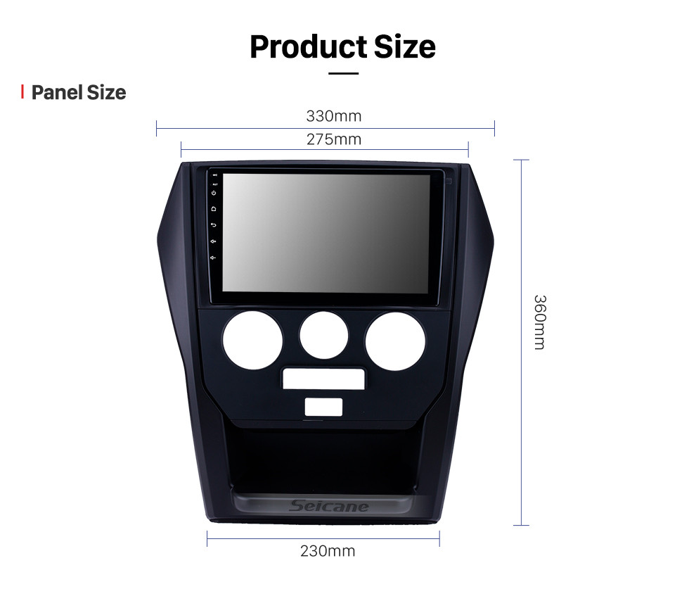 Seicane Android 10.0 Pantalla táctil de 9 pulgadas con radio y radio GPS para 2015 Mahindra Scorpio Manual A / C con Bluetooth USB compatible con WIFI Carplay SWC Cámara trasera