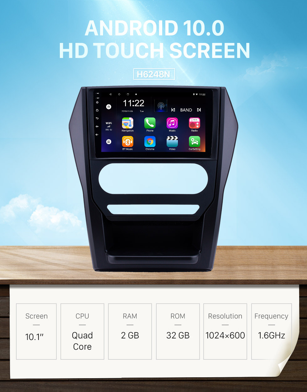 Seicane OEM 9 pulgadas Android 10.0 Radio para 2015 Mahindra Scorpio Auto A / C Bluetooth WIFI HD Pantalla táctil con soporte de navegación GPS Carplay DVR cámara de vista trasera Seicane OEM 9 pulgadas Android 10.0 Radio para 2015 Mahindra Scorpio Auto A / C Bluetooth WIFI HD Pantalla táctil con soporte de navegación GPS Carplay DVR cámara de vista trasera