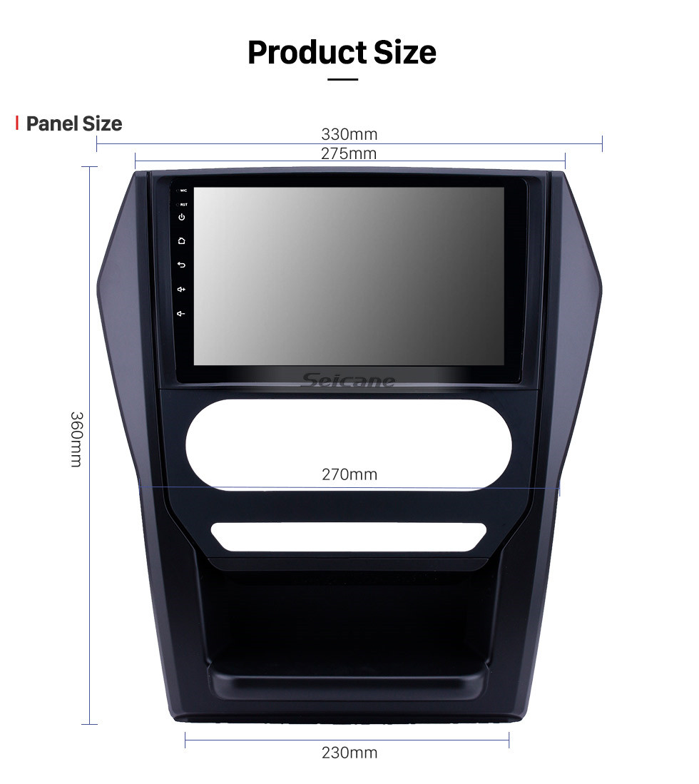Seicane OEM 9 pulgadas Android 10.0 Radio para 2015 Mahindra Scorpio Auto A / C Bluetooth WIFI HD Pantalla táctil con soporte de navegación GPS Carplay DVR cámara de vista trasera