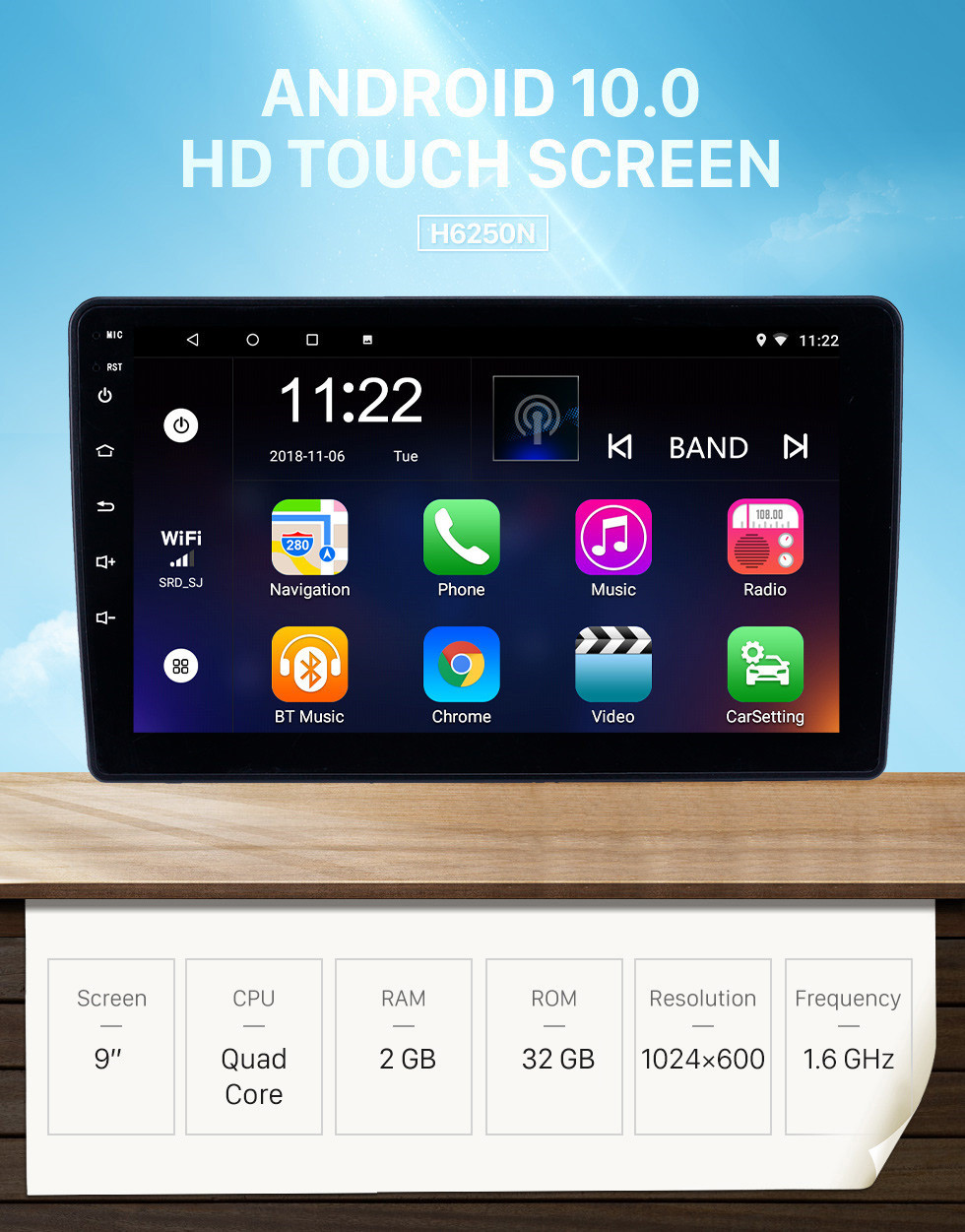 Seicane Android 10.0 9 inch Touchscreen GPS Navigation Radio for 2002 Toyota Vios with Bluetooth USB WIFI support Carplay SWC Rear camera OBD2 DAB+ Seicane Android 10.0 9 inch Touchscreen GPS Navigation Radio for 2002 Toyota Vios with Bluetooth USB WIFI support Carplay SWC Rear camera OBD2 DAB+