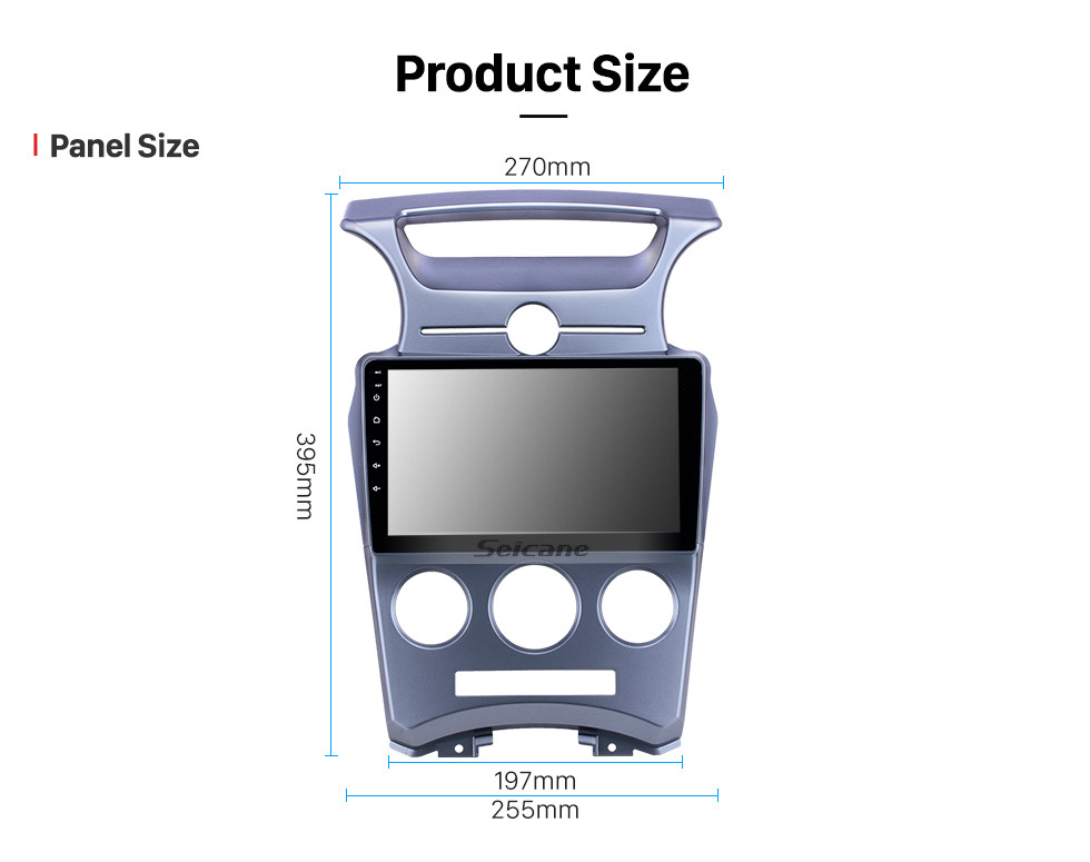 Seicane OEM 9-дюймовый Android 10.0 радио для 2007-2012 Kia Carens Руководство A / C Bluetooth WIFI HD Сенсорный экран GPS Поддержка навигации Carplay DVR Задняя камера