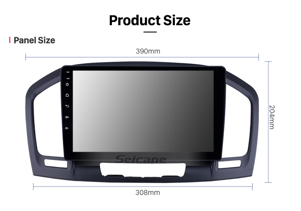 Seicane HD Touchscreen de 9 polegada Android 10.0 GPS Navegação Rádio para 2009-2013 Buick Regal com suporte de AUX Bluetooth Carplay Volante Controle