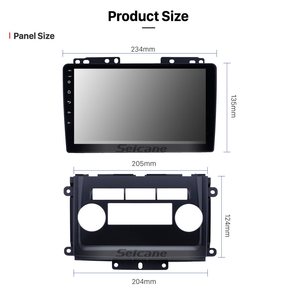 Seicane OEM 9 pouces Android 13.0 Radio pour 2009-2012 Nissan Frontier/Xterra Bluetooth WIFI HD Écran tactile Prise en charge de la navigation GPS Carplay DVR Caméra arrière