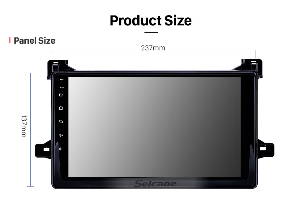 Seicane 9 pouces Android 13.0 Radio pour 2016 Toyota Prius Bluetooth WIFI HD à écran tactile GPS Navigation support Carplay DVR caméra de recul Seicane 9 pouces Android 13.0 Radio pour 2016 Toyota Prius Bluetooth WIFI HD à écran tactile GPS Navigation support Carplay DVR caméra de recul