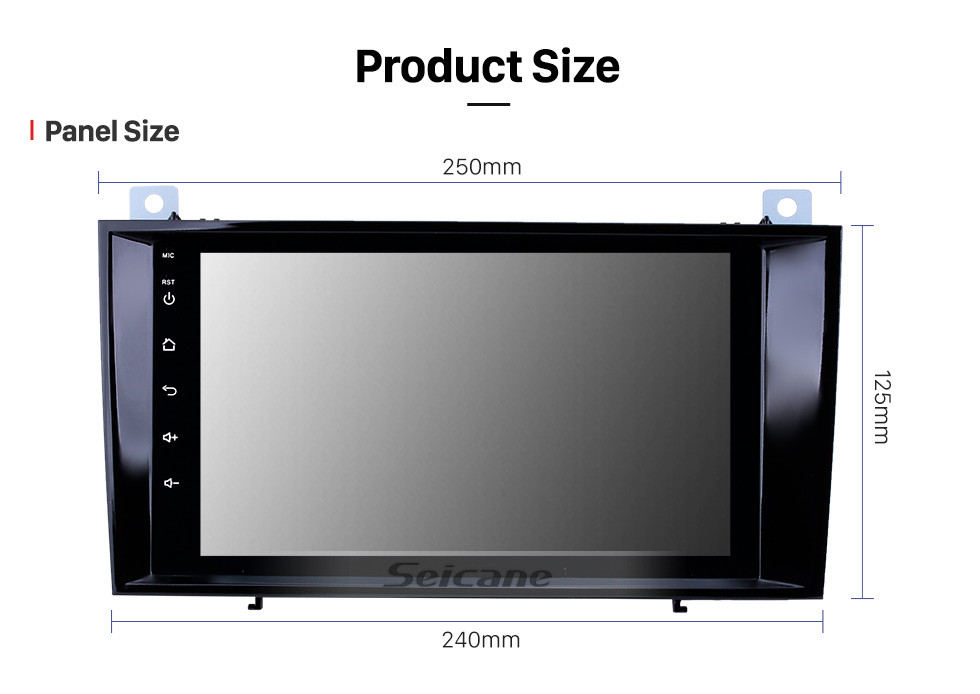 Seicane Android 13.0 de 8 polegadas para 2000 2001 2002-2011 Mercedes Benz CLS SLK Sistema de navegação GPS estéreo com tela sensível ao toque Bluetooth com suporte para câmera retrovisora Seicane Android 13.0 de 8 polegadas para 2000 2001 2002-2011 Mercedes Benz CLS SLK Sistema de navegação GPS estéreo com tela sensível ao toque Bluetooth com suporte para câmera retrovisora