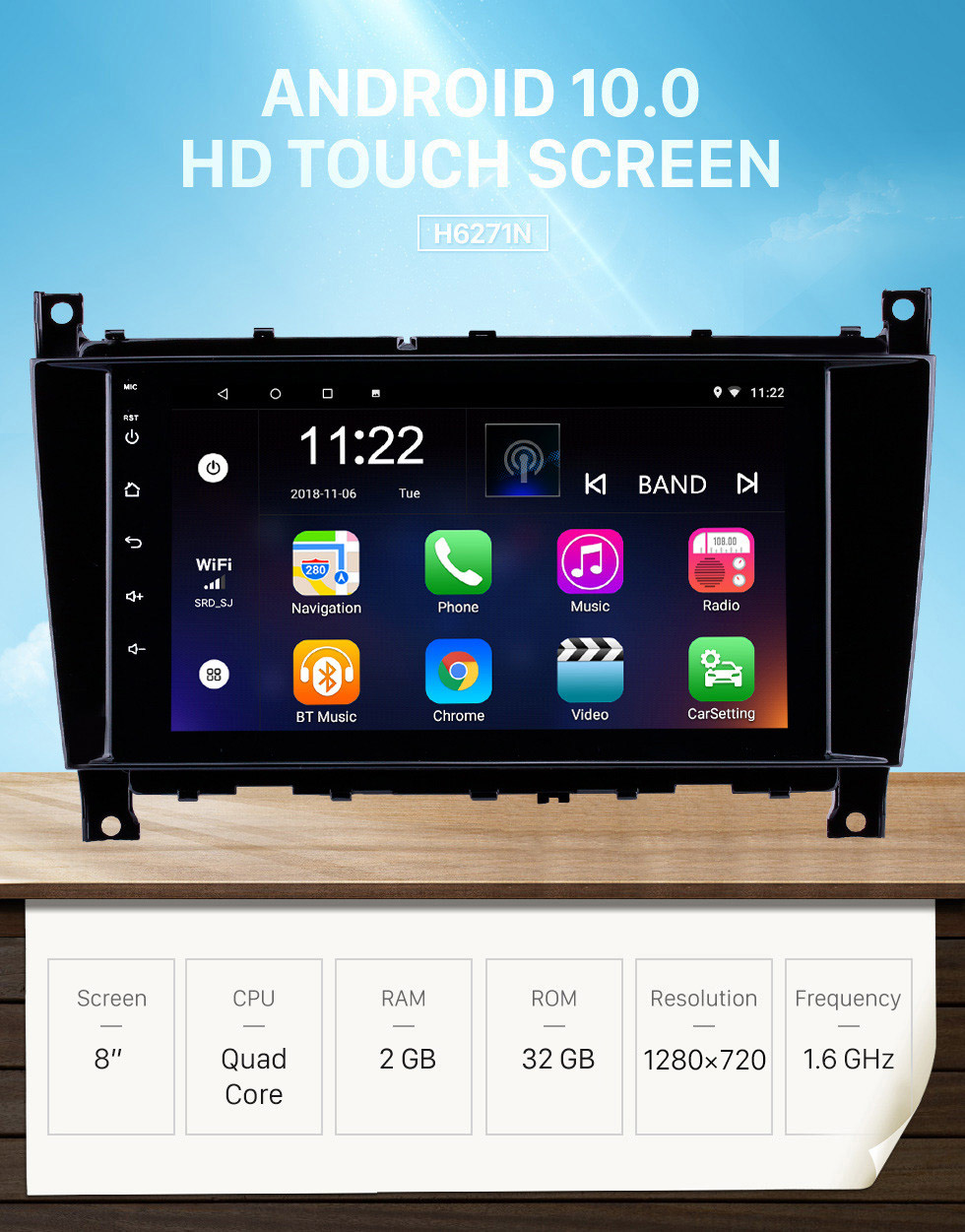 Seicane 8 inch Android 10.0 GPS Navigation Radio for 2005-2007 Mercedes-Benz G Class W467 G550 G500 G400 G320 G270 G55 with Bluetooth HD Touchscreen support Carplay DVR OBD Seicane 8 inch Android 10.0 GPS Navigation Radio for 2005-2007 Mercedes-Benz G Class W467 G550 G500 G400 G320 G270 G55 with Bluetooth HD Touchscreen support Carplay DVR OBD