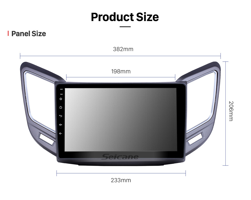 Seicane 9 pulgadas Android 10.0 Radio de navegación GPS para 2016-2019 Changan CS15 con soporte de pantalla táctil Bluetooth WiFi HD Carplay DVR OBD