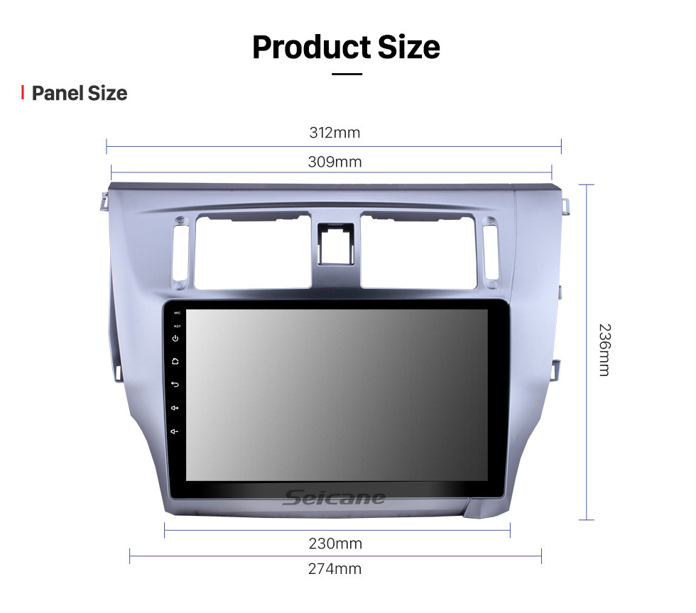 Seicane 9 pulgadas Android 10.0 Radio de navegación GPS para 2013 2014 2015 Great Wall C30 con Bluetooth WIFI HD compatible con pantalla táctil Carplay DVR OBD