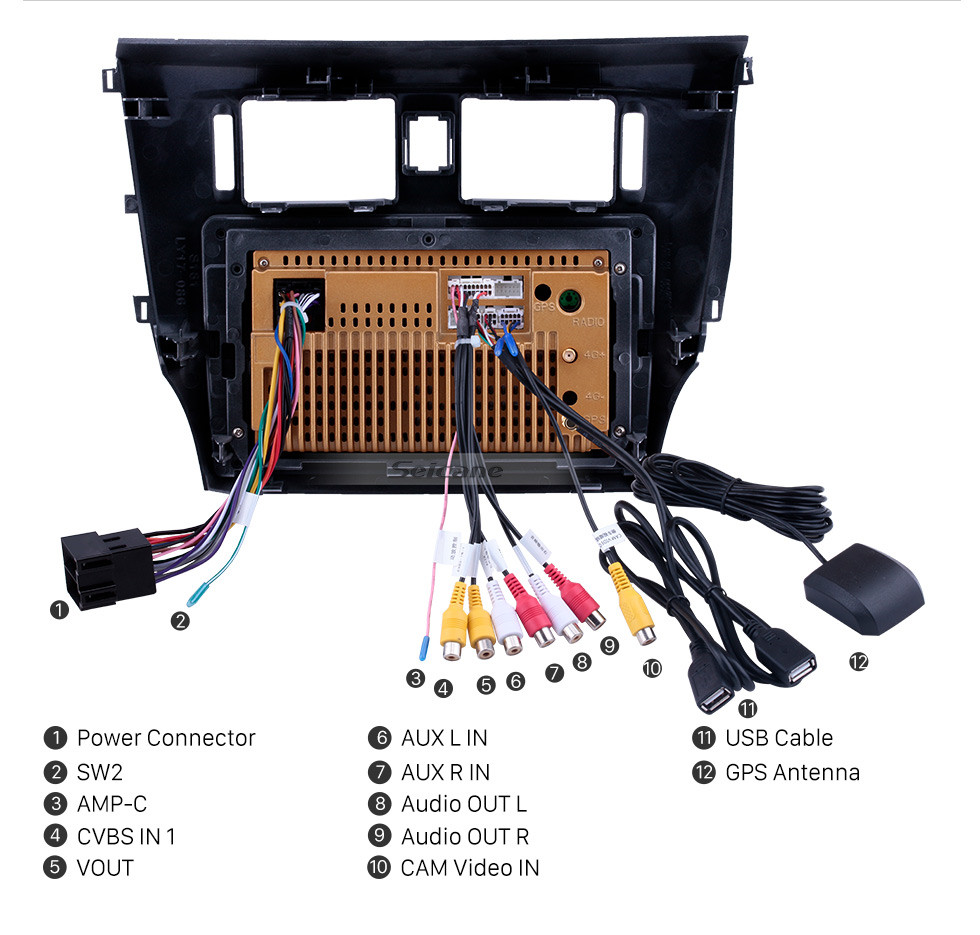 Seicane 9 pulgadas Android 10.0 Radio de navegación GPS para 2013 2014 2015 Great Wall C30 con Bluetooth WIFI HD compatible con pantalla táctil Carplay DVR OBD