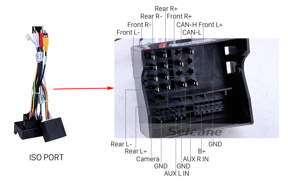 Seicane Pantalla táctil HD Radio de navegación GPS Android 10.0 de 9 pulgadas para Peugeot 308 2016-2018 con soporte Bluetooth Cámara retrovisora Carplay