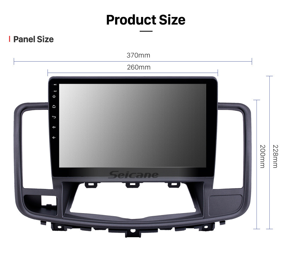 Seicane 2009-2013 Nissan Old Teana Android 10.0 Pantalla táctil 10.1 pulgadas Unidad principal Bluetooth Navegación GPS Radio con soporte AUX WIFI OBD2 DVR SWC Carplay