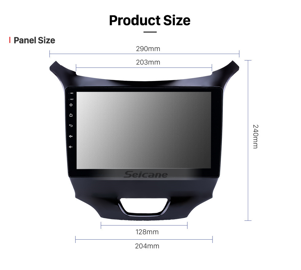 Seicane 2015-2018 Chevrolet Cruze Android 10.0 HD Pantalla táctil de 9 pulgadas Unidad principal Bluetooth GPS Radio de navegación con soporte AUX OBD2 SWC Carplay