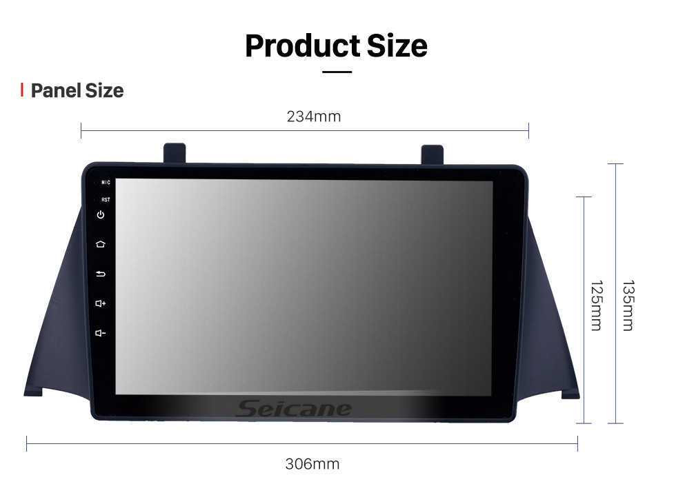 Seicane HD Touchscreen de 9 polegada Android 10.0 GPS Navegação Rádio para 2015 Zotye Domy x5 com suporte a Bluetooth AUX WIFI Carplay DAB + DVR TPMS