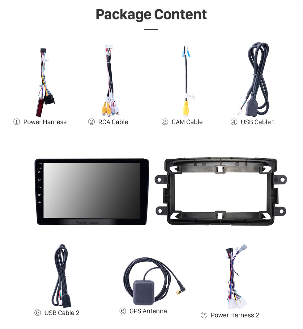 Seicane 2014-2018 renault duster android 10.0 touchscreen 9 polegada bluetooth gps rádio de navegação com apoio aux obd2 swc carplay