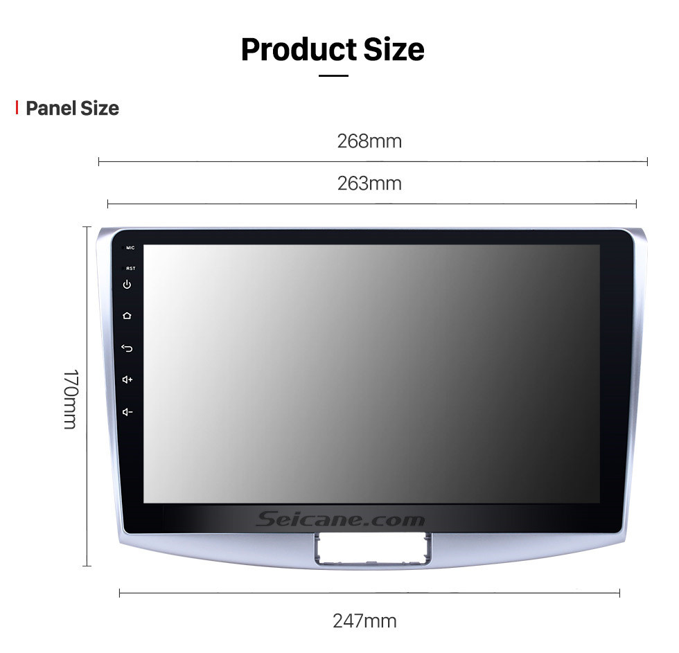 Seicane 2012 2013 2014 VW Volkswagen Magotan B7 Bora Golf 6 10,1 pouces Android 13.0 HD Radio de navigation GPS à écran tactile avec prise en charge Bluetooth WIFI 1080P