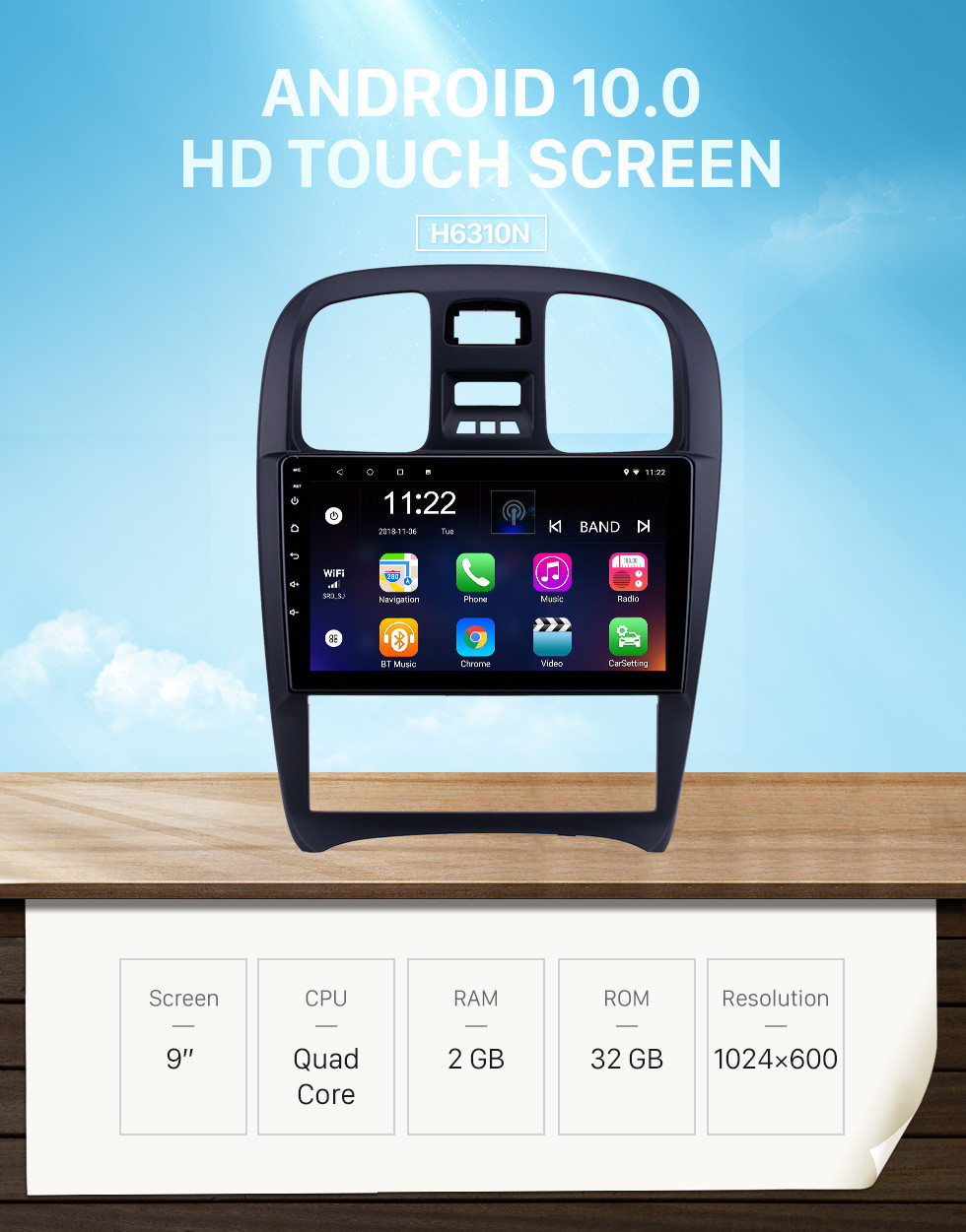 Seicane HD Touchscreen 9 inch Android 10.0 GPS Navigation Radio for 2003-2009 Hyundai Sonata with Bluetooth AUX support Carplay TPMS Seicane HD Touchscreen 9 inch Android 10.0 GPS Navigation Radio for 2003-2009 Hyundai Sonata with Bluetooth AUX support Carplay TPMS