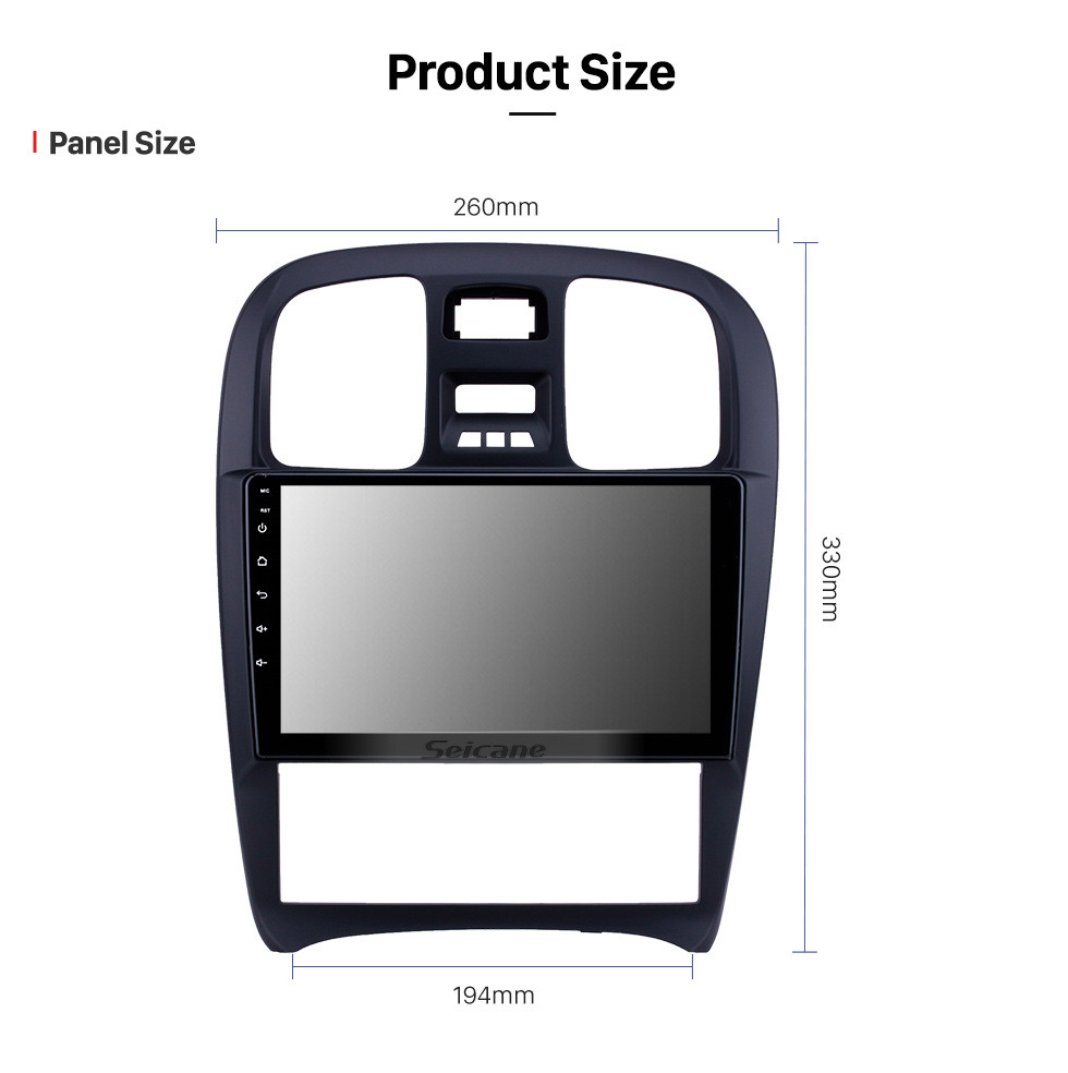 Seicane HD сенсорный экран 9-дюймовый Android 10.0 GPS-навигация Радио для 2003-2009 Hyundai Sonata с поддержкой Bluetooth AUX Carplay TPMS