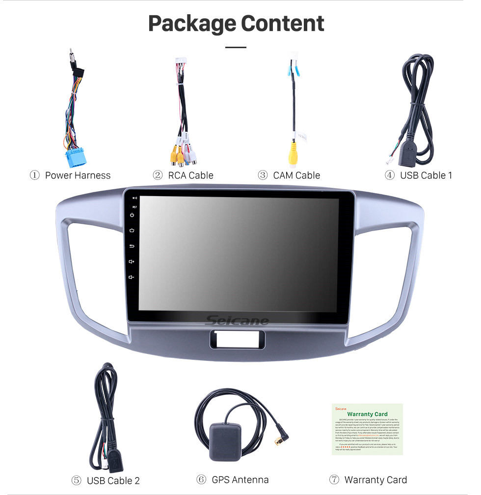 Seicane 2015 Suzuki Wagon Android 10.0 HD Touchscreen 9 inch Head Unit Bluetooth GPS Navigation Radio with AUX support OBD2 SWC Carplay