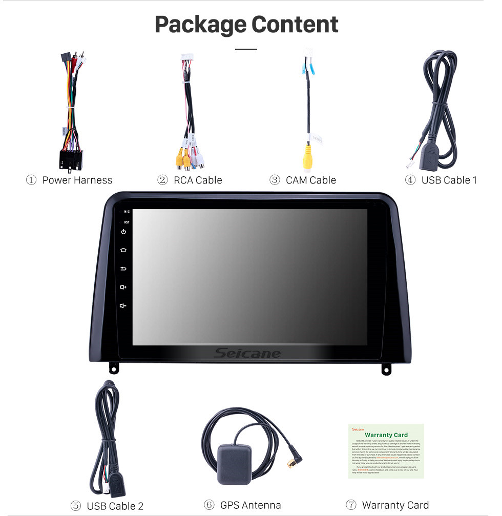 Seicane Android 10.0 9 polegada HD Touchscreen GPS de Navegação GPS para 2018 Kia Forte com suporte a AUX Bluetooth WIFI Carplay SWC DAB +