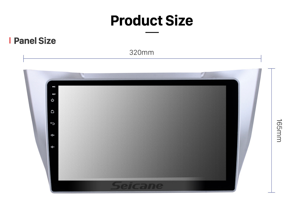 Seicane OEM Android 10.0 10.1 pulgadas para 2003-2010 Lexus RX300 RX330 RX350 Bluetooth Música Radio Reproductor de DVD Pantalla táctil HD Estéreo para automóvil Sistema de navegación GPS Control del volante 1080P