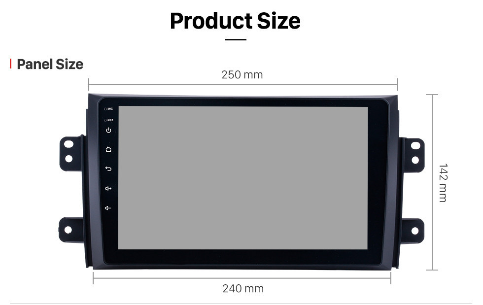 Seicane Android 10.0 HD Touchscreen 2006-2012 Suzuki SX4 with Radio OBD2 3G WIFI Bluetooth Music DVR AUX OBD2 Steering Wheel Control Mirror Link DVR Backup Camera 