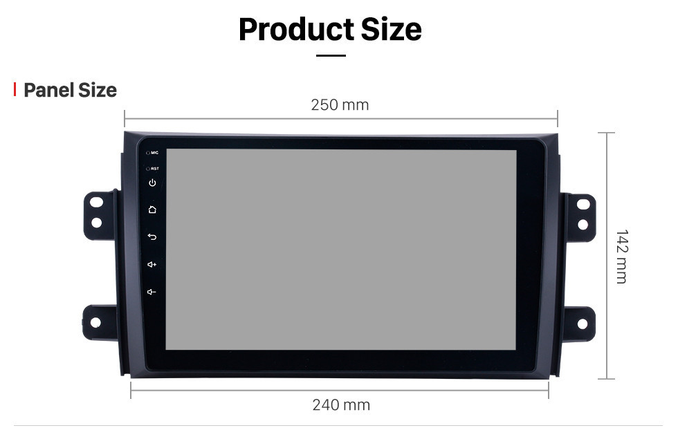 Seicane Android 10.0 сенсорный экран HD 2006-2012 годы Suzuki SX4 с радио OBD2 3G WIFI Bluetooth Музыка DVR AUX OBD2 Управление рулевого колеса Зеркало Ссылка DVR резервная камера