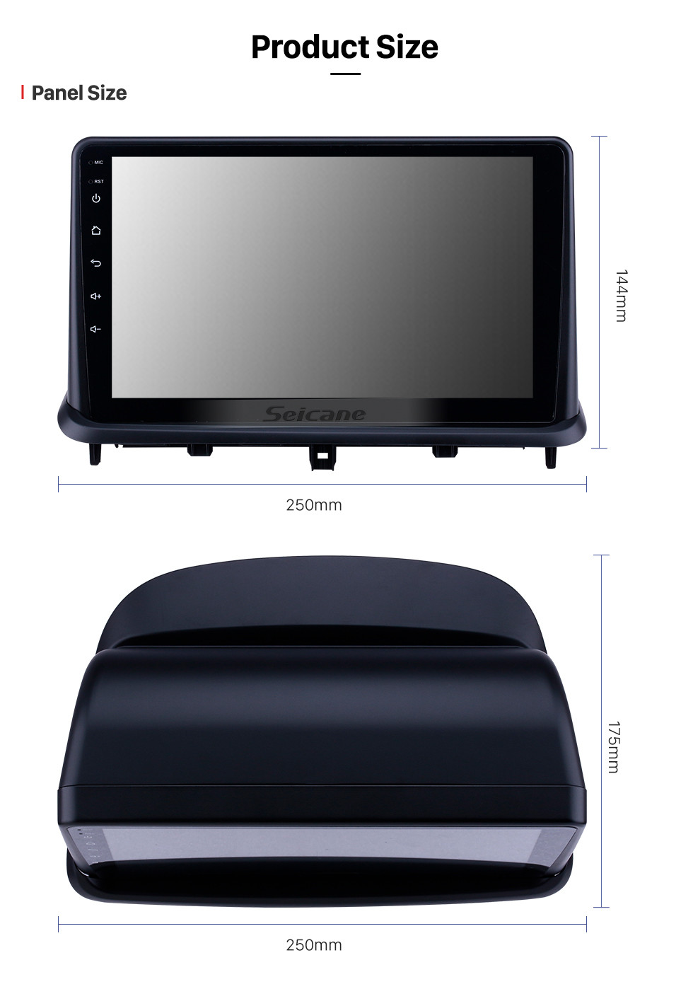 Seicane OEM 9 polegadas Android 10.0 Radio para 2015 Changan Alsvin V7 Bluetooth HD Touchscreen GPS Suporte de navegação Carplay Câmera traseira