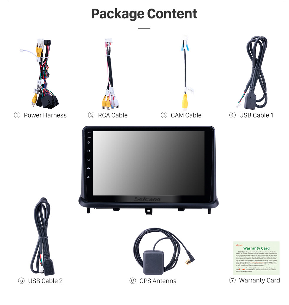 Seicane Radio Android 10.0 OEM de 9 pulgadas para 2015 Changan Alsvin V7 Bluetooth HD Pantalla táctil Soporte de navegación GPS Carplay Cámara trasera Seicane Radio Android 10.0 OEM de 9 pulgadas para 2015 Changan Alsvin V7 Bluetooth HD Pantalla táctil Soporte de navegación GPS Carplay Cámara trasera