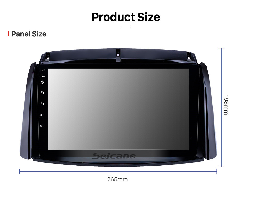 Seicane 2009-2016 Renault Koleos Android 10.0 HD Pantalla táctil Unidad principal de 9 pulgadas Radio de navegación GPS Bluetooth con soporte AUX OBD2 SWC Carplay