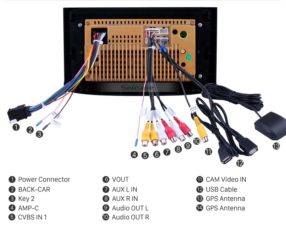 Seicane Radio de navegación GPS Android 10.0 de 9 pulgadas para Chevrolet Chevy 2006-2019 / Aveva / Lova / Captiva / Epica / RAVON Nexia R3 / Gentra Bluetooth HD Soporte de pantalla táctil Carplay DVR