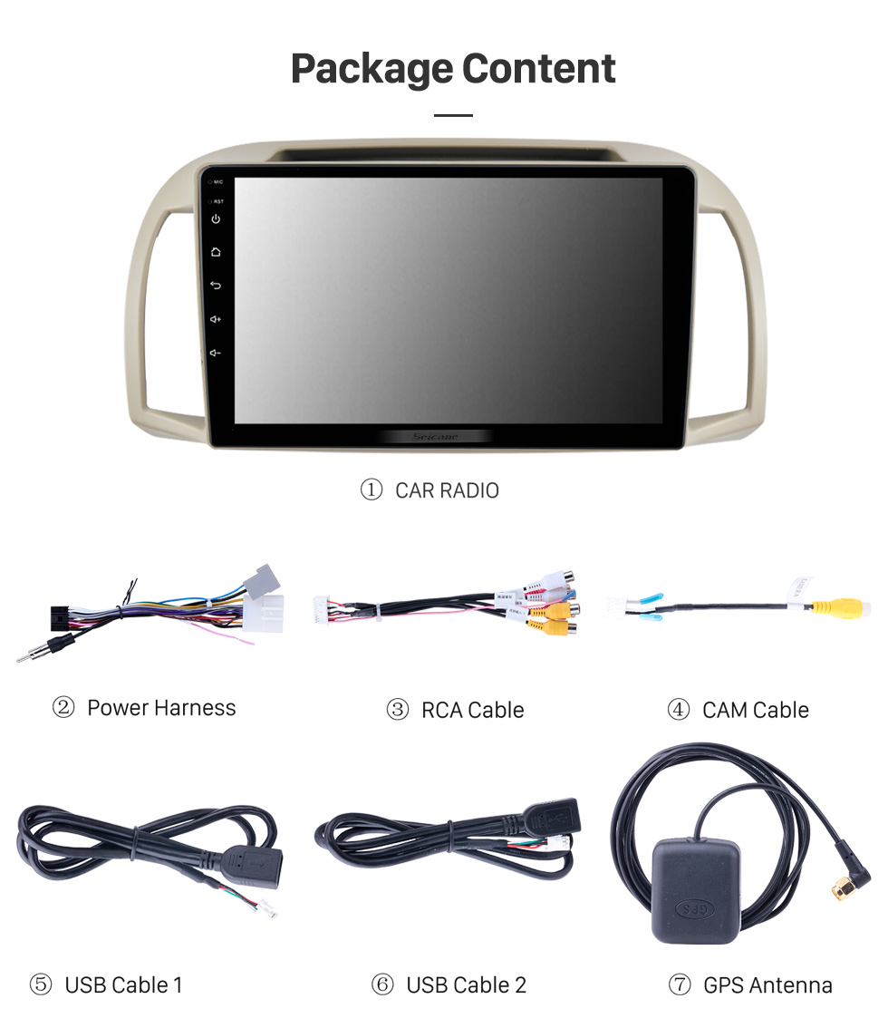 Seicane HD Touchscreen de 9 polegada Android 10.0 Navegação GPS Rádio Universal com Bluetooth AUX WIFI suporte USB DVR Carplay OBD2 DAB +
