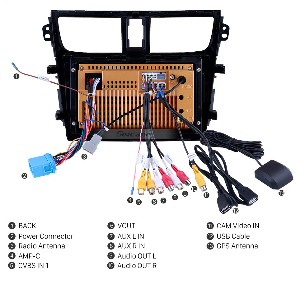 Seicane 2015-2018 Suzuki Celerio Android 10.0 HD Touchscreen 9 inch Head Unit Bluetooth GPS Navigation Radio with AUX support OBD2 SWC Carplay