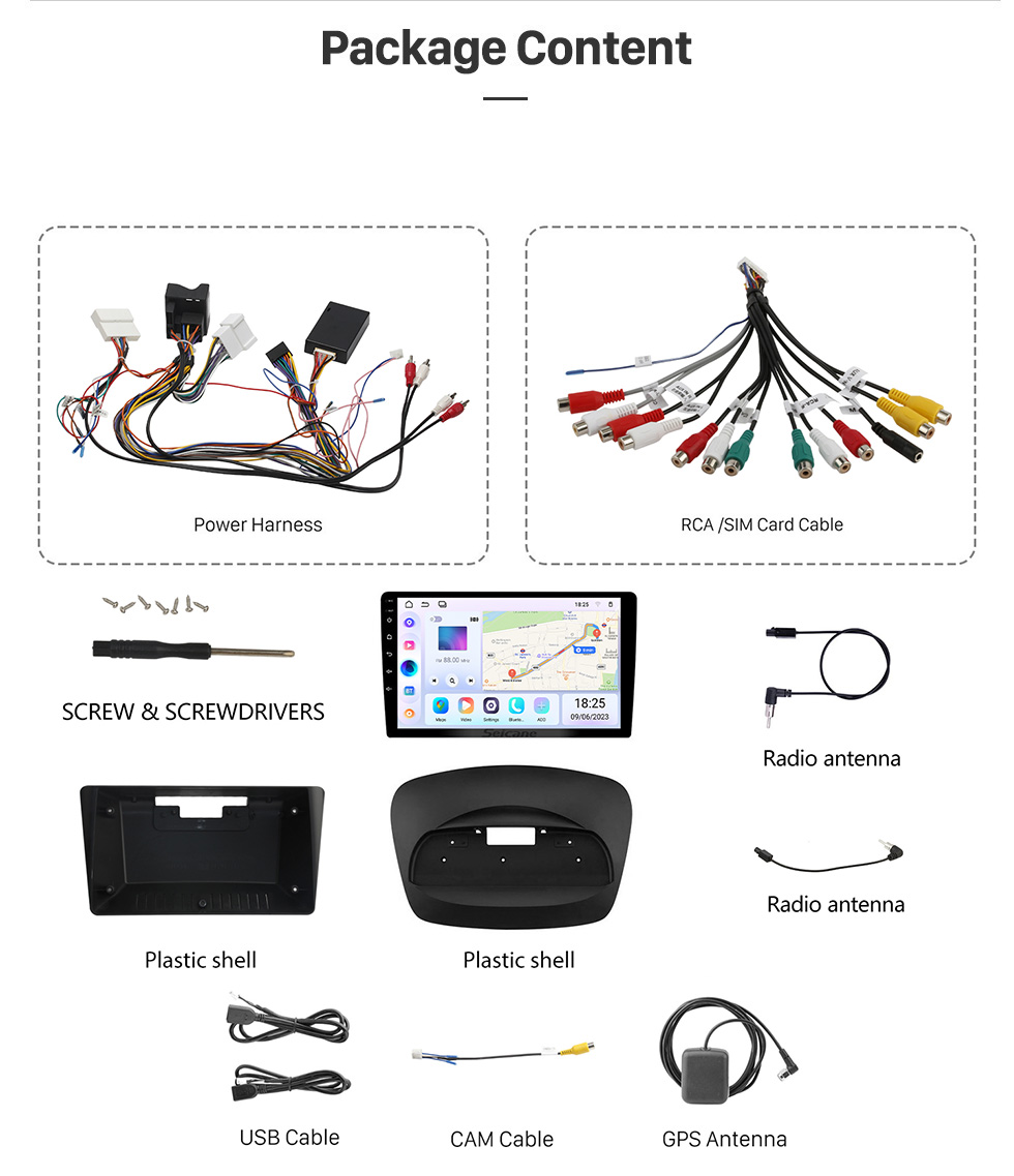 Seicane Android 10.0 9 polegadas HD Touchscreen GPS Rádio de Navegação para 2009-2014 Renault Megane 3 com Bluetooth WIFI suporte Carplay SWC