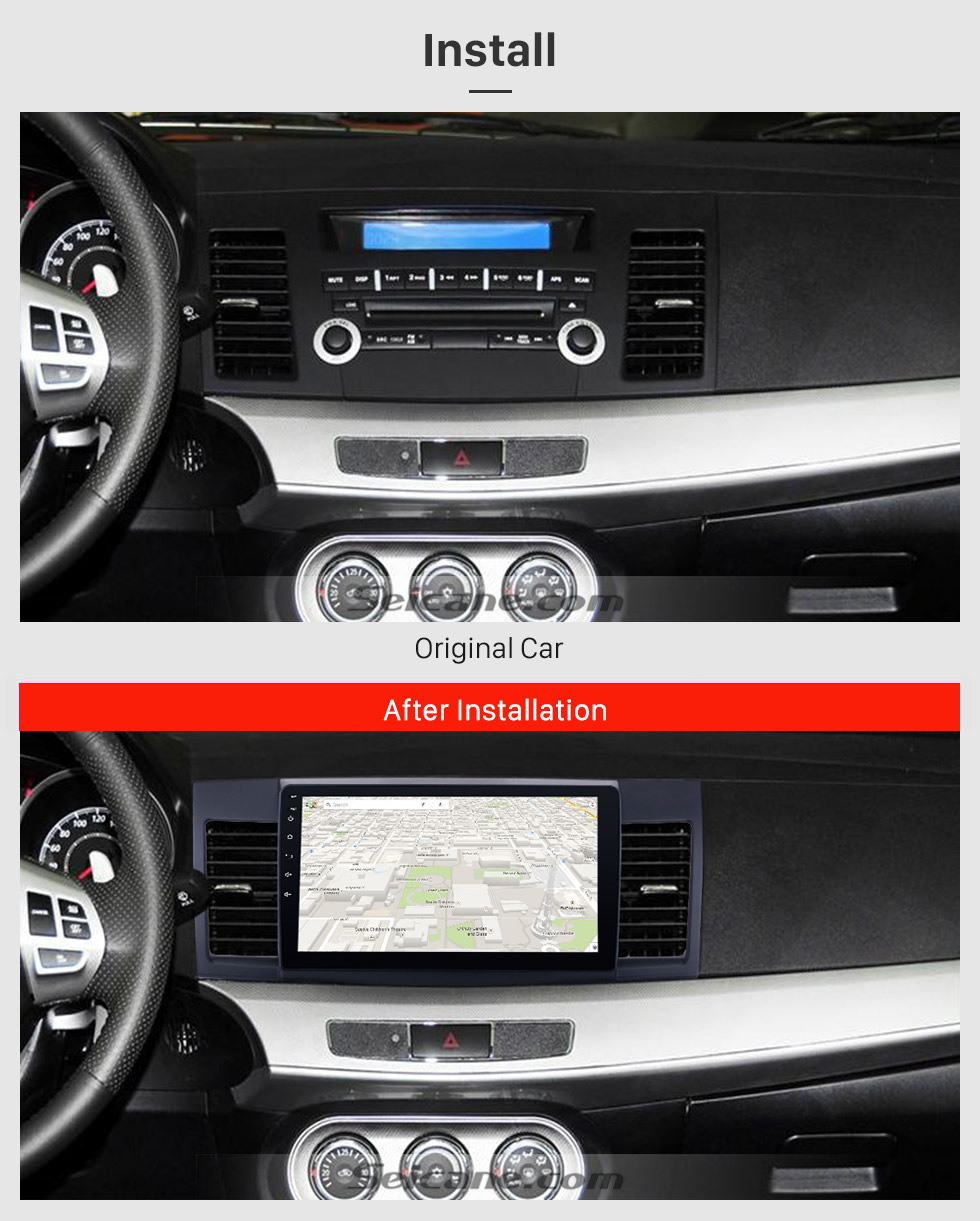 Seicane Android 10.0 2008-2015 Mitsubishi Lancer-ex 10.1 inch HD Touchscreen GPS Navigation Radio with FM Bluetooth WIFI USB 1080P Video Mirror Link OBD2 Rearview Camera Seicane Android 10.0 2008-2015 Mitsubishi Lancer-ex 10.1 inch HD Touchscreen GPS Navigation Radio with FM Bluetooth WIFI USB 1080P Video Mirror Link OBD2 Rearview Camera