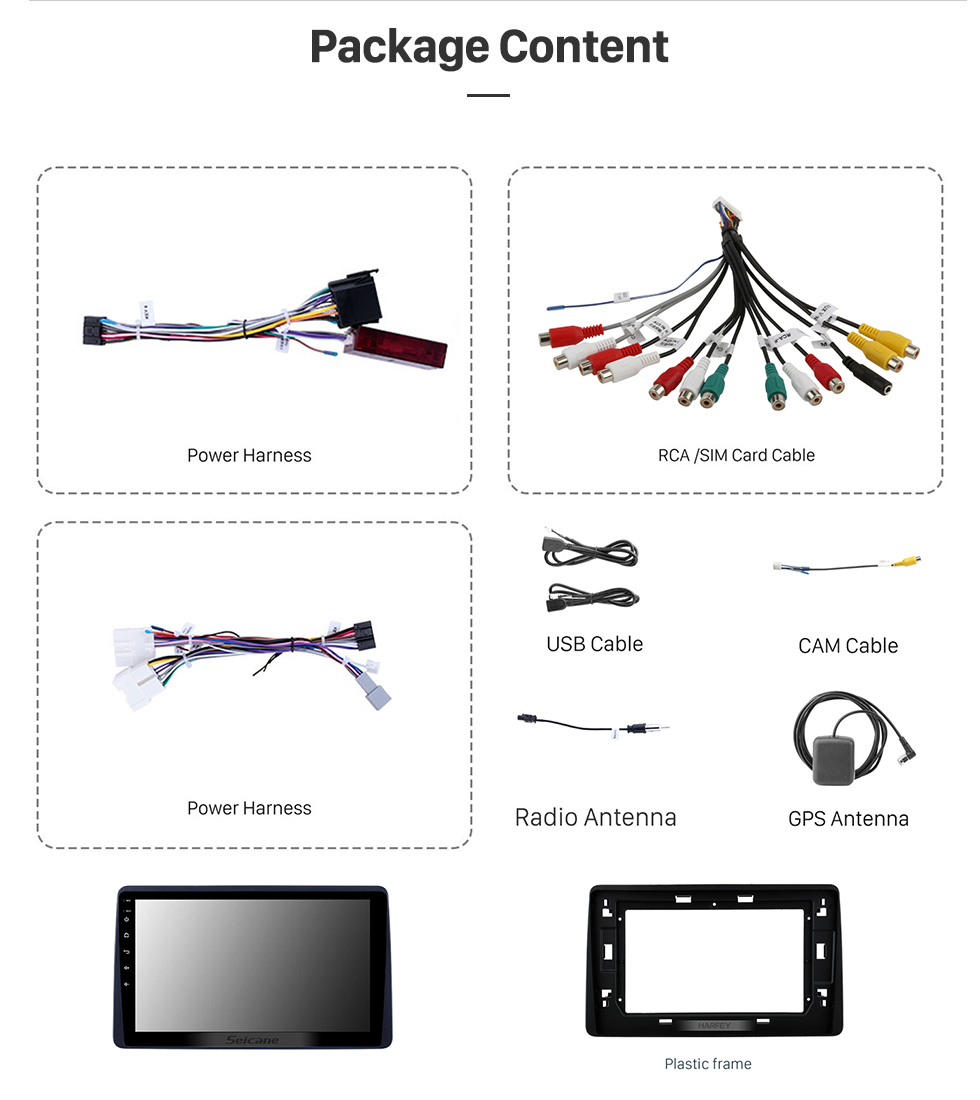 Seicane Radio con navegación GPS Android 10,0 de 10,1 pulgadas para Renault Duster 2018 con pantalla táctil HD, soporte Bluetooth, Control de volante Carplay