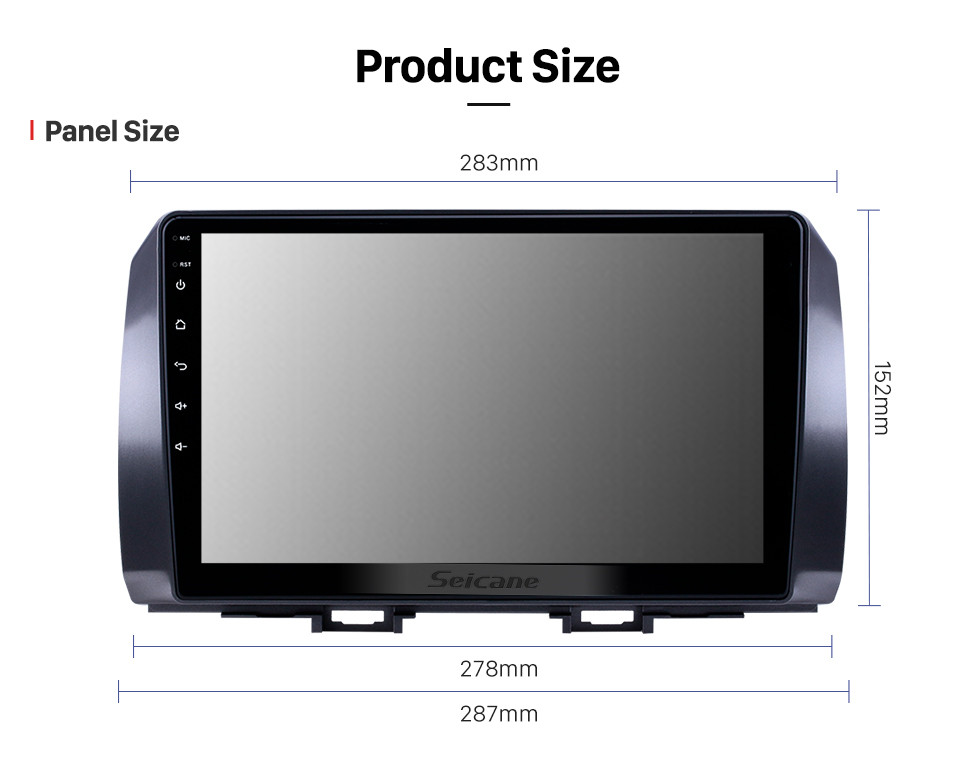 Seicane 10,1 Zoll Android 10.0 GPS-Navigationsradio für 2006 Toyota B6 / 2008 Subaru DEX / 2005 Daihatsu WO mit Touchscreen Bluetooth-Unterstützung Carplay TPMS