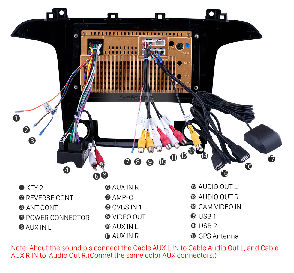 Seicane Pantalla táctil HD Radio de navegación GPS Android 10.0 de 9 pulgadas para 2007-2008 Ford S-Max Auto A / C con soporte Bluetooth AUX Carplay DAB + OBD