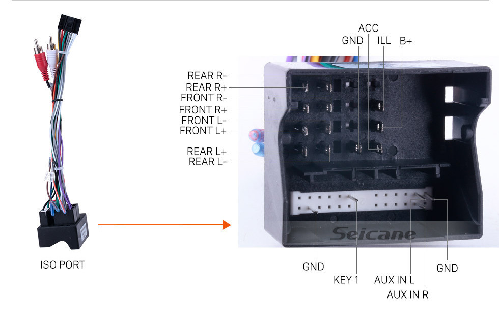 Seicane 2007-2008 Ford S-Max Manual A / C Android 10.0 HD à écran tactile Radio de navigation GPS Bluetooth de 9 pouces avec prise en charge OBD2 SWC Carplay