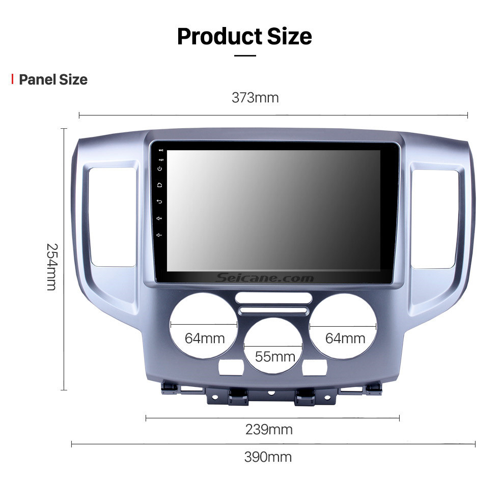 Seicane Android 10.0 2009-2016 NISSAN NV200 Mise à niveau de la radio avec système de navigation GPS Stéréo de voiture HD Prise en charge de l&amp;#39;écran tactile Bluetooth Commande au volant USB DVR TPMS