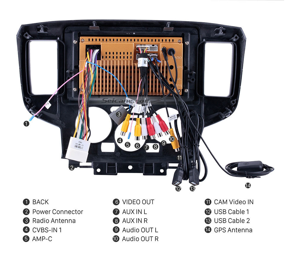 Seicane 9 pouces Android 10.0 HD 1024 * 600 Radio à écran tactile pour 2009-2016 NISSAN NV200 Navigation GPS Voiture Stéréo Bluetooth Support Miroir Lien OBD2 AUX 3G WiFi DVR 1080P Contrôle vidéo au volant Seicane 9 pouces Android 10.0 HD 1024 * 600 Radio à écran tactile pour 2009-2016 NISSAN NV200 Navigation GPS Voiture Stéréo Bluetooth Support Miroir Lien OBD2 AUX 3G WiFi DVR 1080P Contrôle vidéo au volant