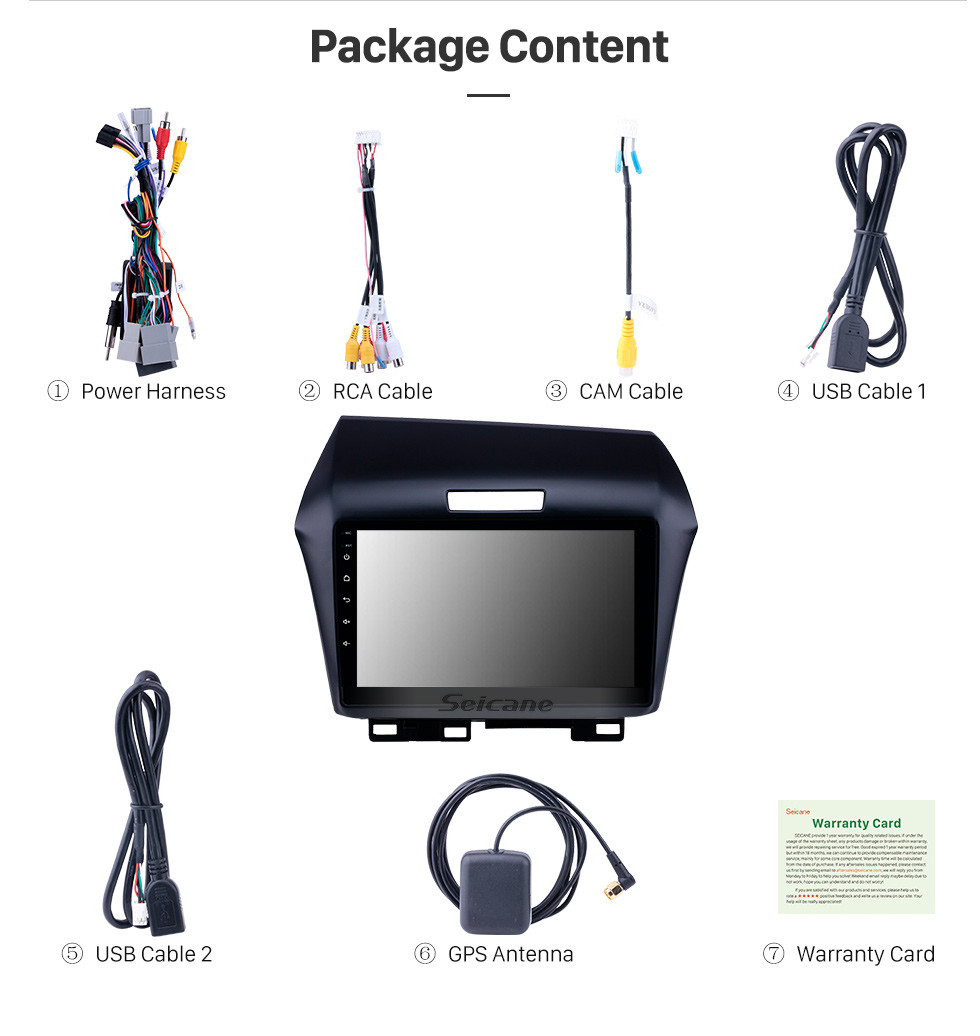 Seicane OEM 9 pulgadas Android 10.0 Radio para 2013 Honda Jade Bluetooth WIFI HD Pantalla táctil Soporte de navegación GPS Carplay Cámara trasera Seicane OEM 9 pulgadas Android 10.0 Radio para 2013 Honda Jade Bluetooth WIFI HD Pantalla táctil Soporte de navegación GPS Carplay Cámara trasera
