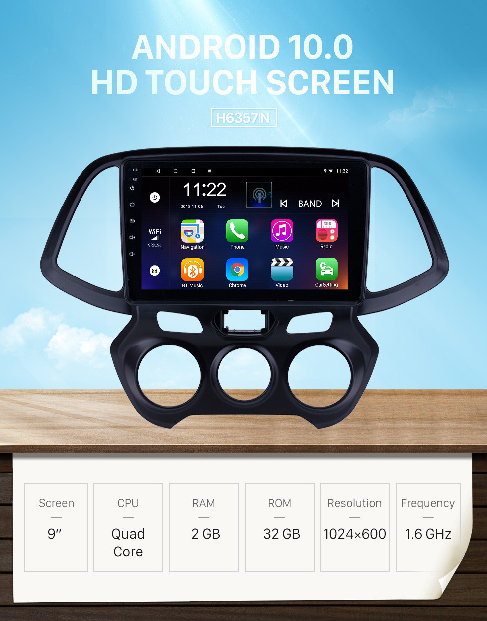 Seicane 9 inch Android 10.0 GPS Navigation Radio for 2018 Hyundai Santro/Atos with HD Touchscreen Bluetooth support Carplay Steering Wheel Control Seicane 9 inch Android 10.0 GPS Navigation Radio for 2018 Hyundai Santro/Atos with HD Touchscreen Bluetooth support Carplay Steering Wheel Control