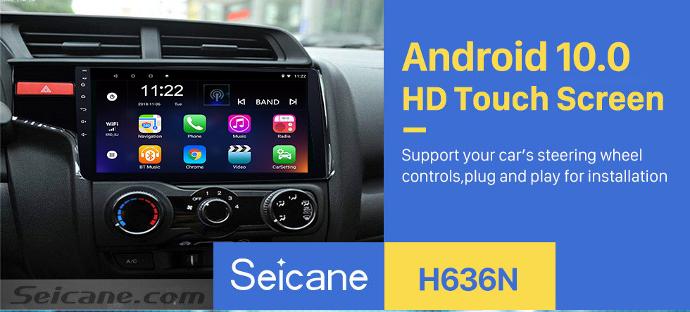 Seicane 9 inch 2014 Honda FIT Left Android 10.0 Radio DVD Player GPS Navigation System with 1024*600 Touchscreen Bluetooth 3G WIFI DVR Backup Camera DAB+ TPMS Seicane 9 inch 2014 Honda FIT Left Android 10.0 Radio DVD Player GPS Navigation System with 1024*600 Touchscreen Bluetooth 3G WIFI DVR Backup Camera DAB+ TPMS
