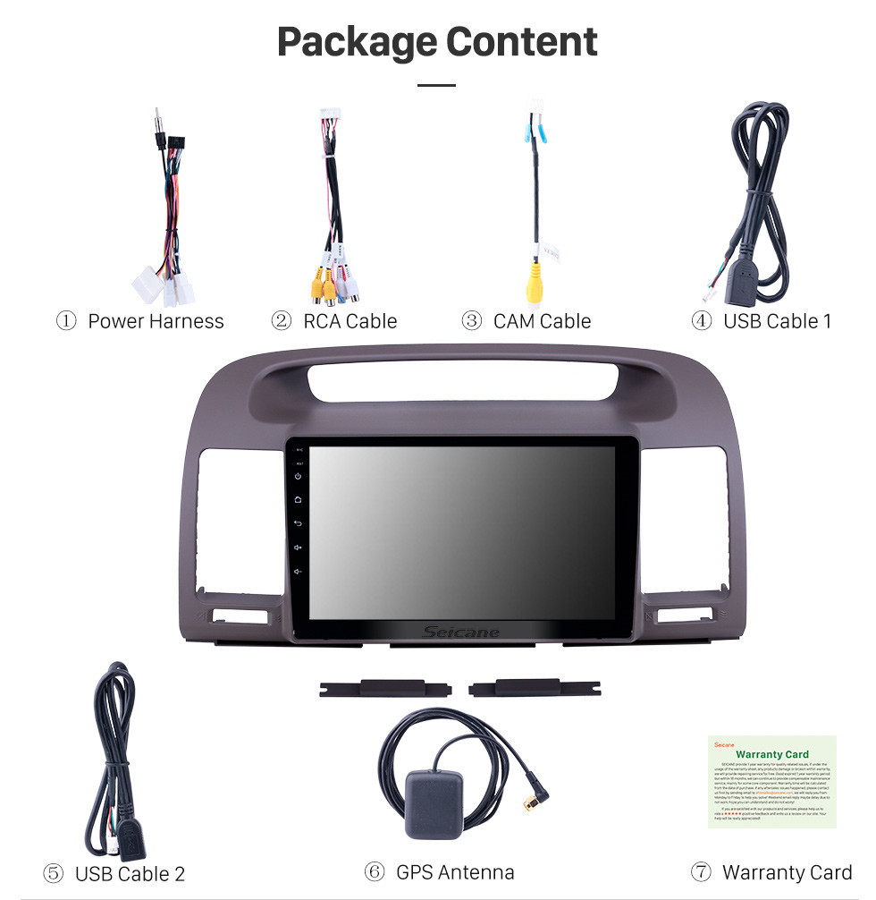 Seicane HD Touchscreen 9 inch Android 10.0 GPS Navigation Radio for 2000-2003 Toyota Camry with Bluetooth AUX support Carplay DAB+ OBD Seicane HD Touchscreen 9 inch Android 10.0 GPS Navigation Radio for 2000-2003 Toyota Camry with Bluetooth AUX support Carplay DAB+ OBD